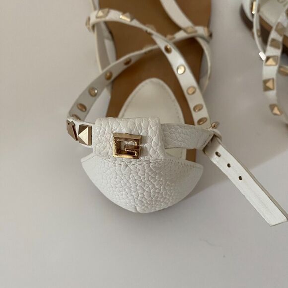 Guess Women's Sandals GWNIZANA Flat White Size 9.5 M - Picture 8 of 9